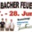 Banner des Schwarzenbacher Feuerwehrfestes 27. und 28. Juni 2026 mit Bewerbung der Musikalischen Umrahmung