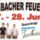 Banner des Schwarzenbacher Feuerwehrfestes 27. und 28. Juni 2026 mit Bewerbung der Musikalischen Umrahmung