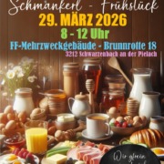 Einladung zum Schmankerl-Frühstück der Bäuerinnen Schwarzenbach/P. am 29.3.2026, 8-12 Uhr in Brunnrotte 18, 3212