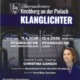 Plakat Blasmusikverein Kirchberg Klanglichter Wappen Kirchberg und Loich Special Guest Christina Gansch