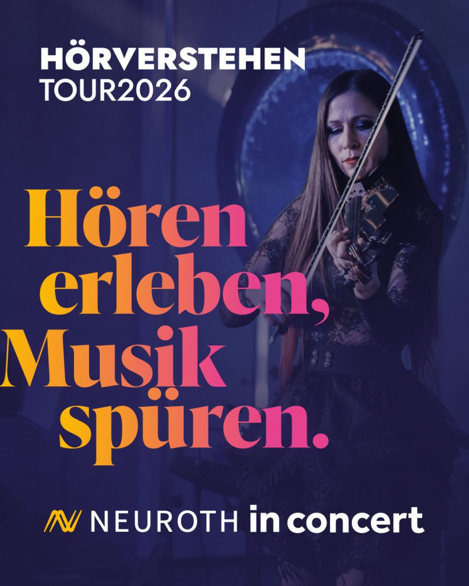 Violinenspielerin rechts Hörverstehen Tour 2026 Neuroth in concert